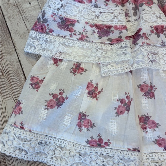 Altar’d State Floral Lace Trim Skirt with Shorts NWT - Picture 4 of 7